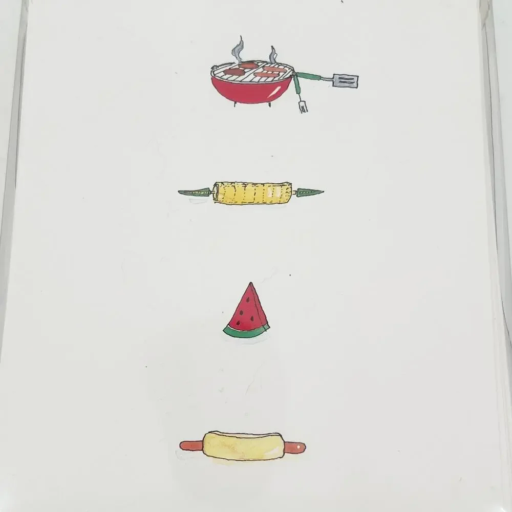 Party Barbecue Invitations Invites 2 Boxes - 30 Total Cards and Envelopes